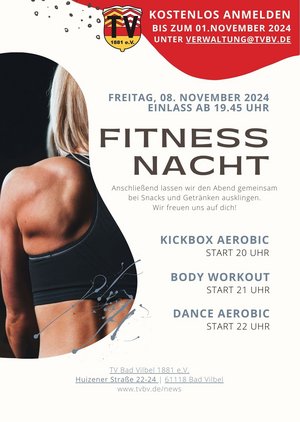 Lange Fitnessnacht beim TV Bad Vilbel!